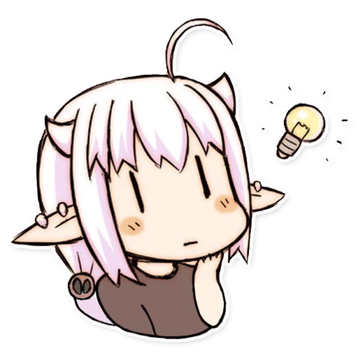 🤔 Стикер «Green Tea Neko» для Telegram