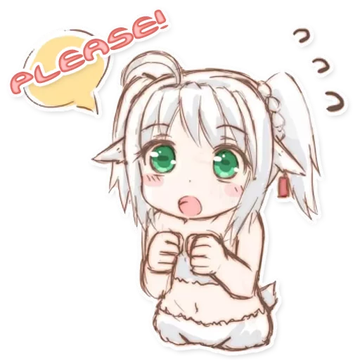 🙏 Стикер «Green Tea Neko» для Telegram
