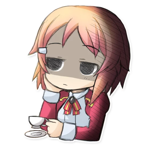 😥 Стикер «Green Tea Neko» для Telegram