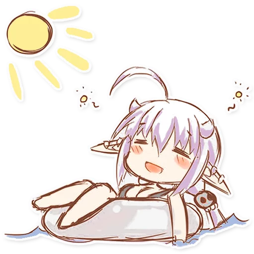 😴 Стикер «Green Tea Neko» для Telegram