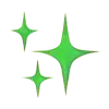 Стикер 10 green witch