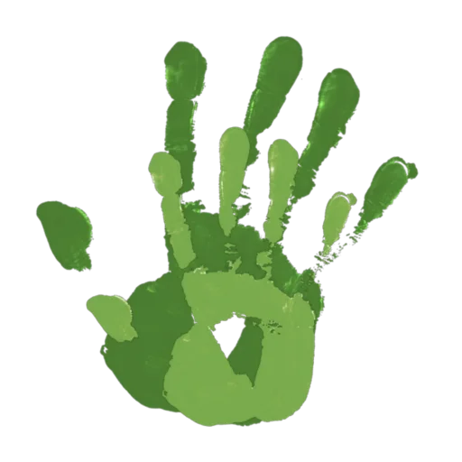 ✋ Стикер «Green Mixed» для Telegram
