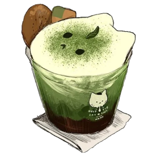 🍵 Стикер «Green Mixed» для Telegram
