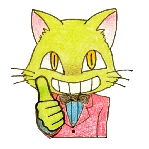 👍 Стикер «ミド猫» для Telegram