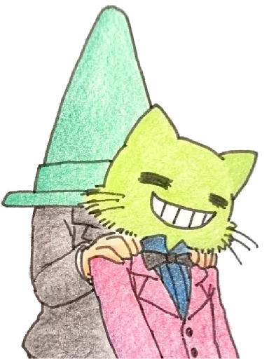 😀 Стикер «ミド猫» для Telegram