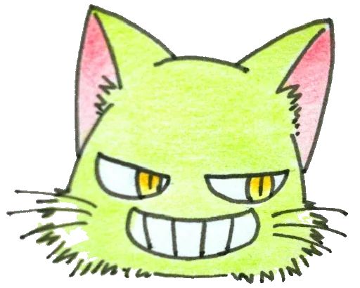 👍 Стикер «ミド猫» для Telegram