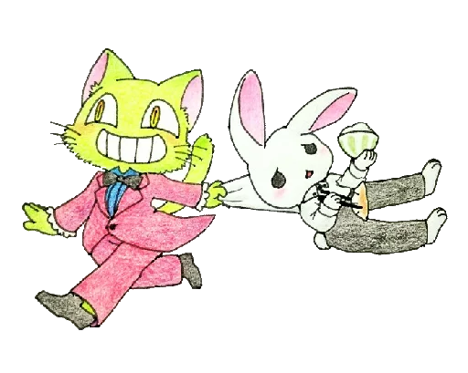 😄 Стикер «ミド猫» для Telegram
