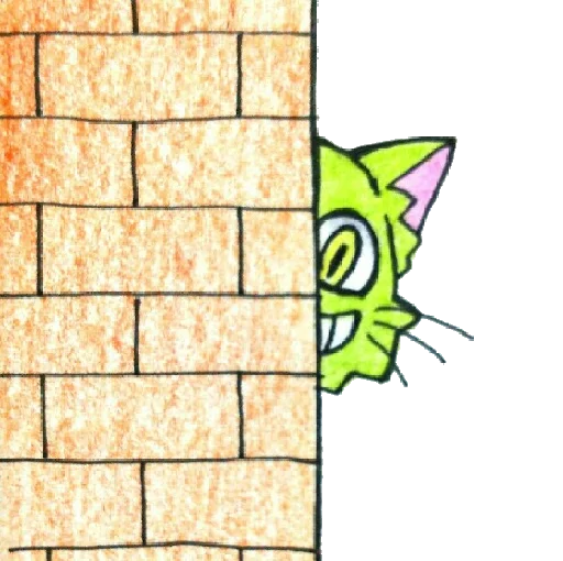 🙈 Стикер «ミド猫» для Telegram
