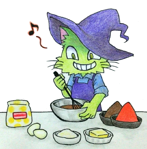 😏 Стикер «ミド猫» для Telegram