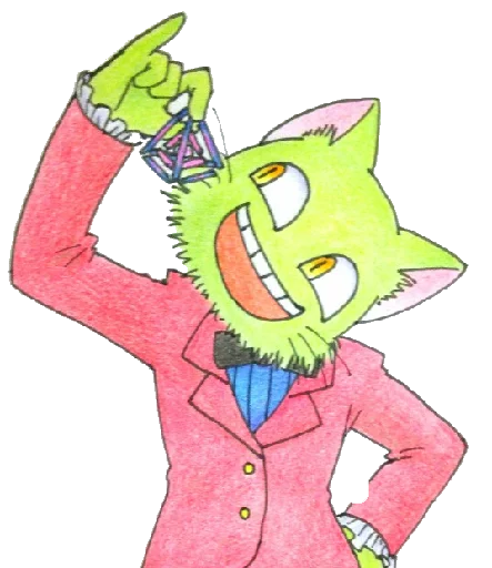😚 Стикер «ミド猫» для Telegram