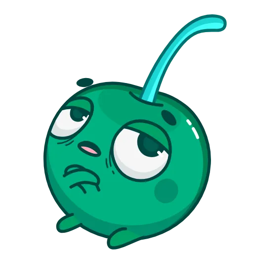 😒 Стикер «Green Cherry» для Telegram