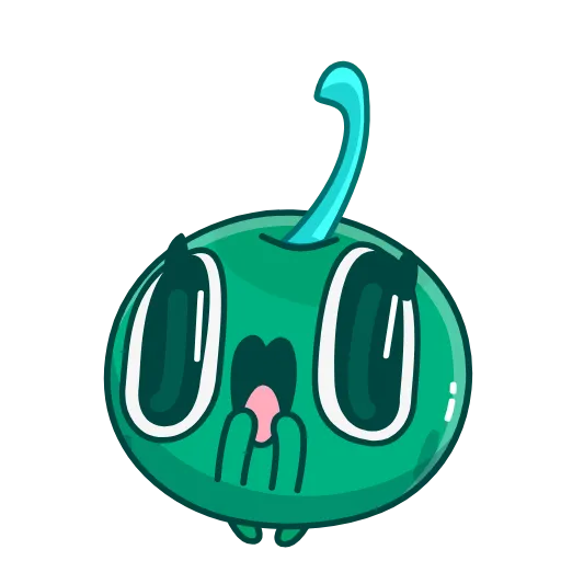 😀 Стикер «Green Cherry» для Telegram