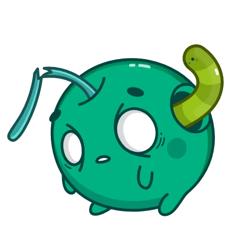 😵 Стикер «Green Cherry» для Telegram