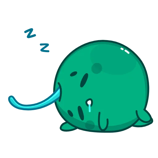 😴 Стикер «Green Cherry» для Telegram