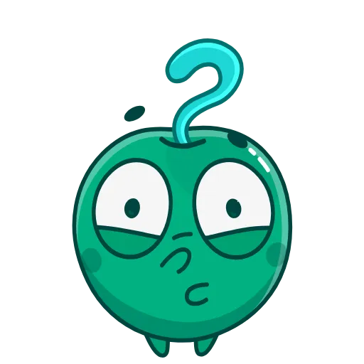 ❔ Стикер «Green Cherry» для Telegram