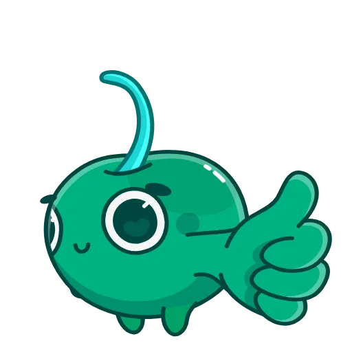👍 Стикер «Green Cherry» для Telegram