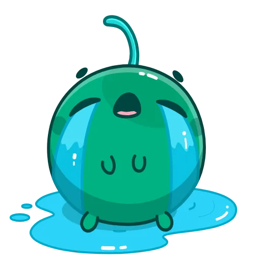 😭 Стикер «Green Cherry» для Telegram