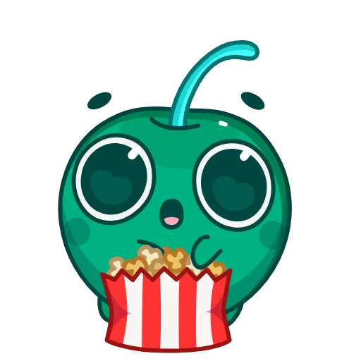 🍿 Стикер «Green Cherry» для Telegram