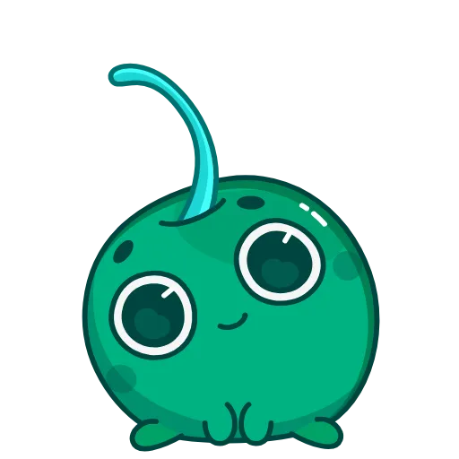 😉 Стикер «Green Cherry» для Telegram