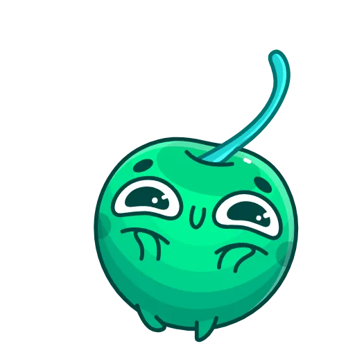 ☺️ Стикер «Green Cherry» для Telegram