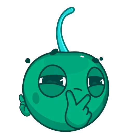 🤔 Стикер «Green Cherry» для Telegram