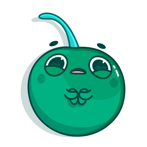 😦 Стикер «Green Cherry» для Telegram
