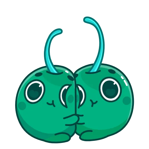 🤗 Стикер «Green Cherry» для Telegram