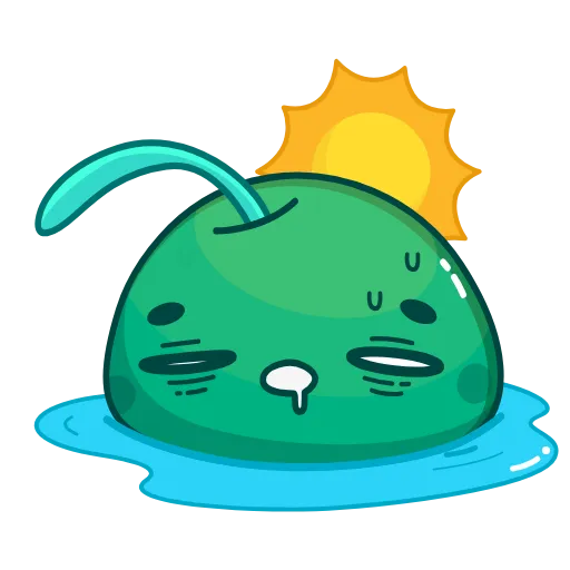 🥵 Стикер «Green Cherry» для Telegram