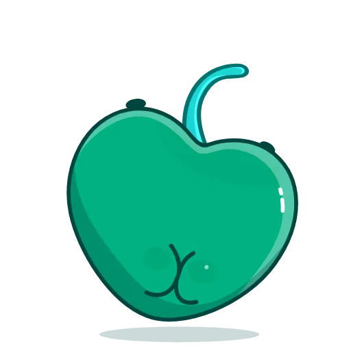 🙂 Стикер «Green Cherry» для Telegram