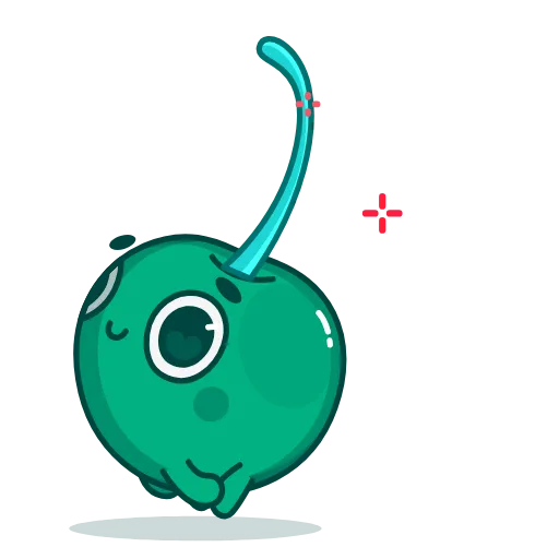 🏃‍♂️ Стикер «Green Cherry» для Telegram