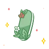 🔠 Эмодзи «green cute doodle» для Telegram