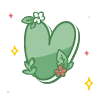 🔠 Эмодзи «green cute doodle» для Telegram