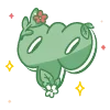🔠 Эмодзи «green cute doodle» для Telegram