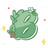 🔠 Эмодзи «green cute doodle» для Telegram
