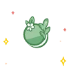 🔠 Эмодзи «green cute doodle» для Telegram