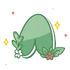 🔠 Эмодзи «green cute doodle» для Telegram