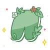 🔠 Эмодзи «green cute doodle» для Telegram