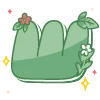 🔠 Эмодзи «green cute doodle» для Telegram