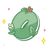 🔠 Эмодзи «green cute doodle» для Telegram