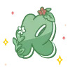 🔠 Эмодзи «green cute doodle» для Telegram