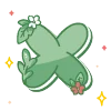 🔠 Эмодзи «green cute doodle» для Telegram