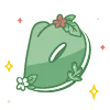 🔠 Эмодзи «green cute doodle» для Telegram