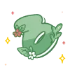 🔠 Эмодзи «green cute doodle» для Telegram
