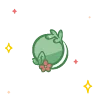 🔠 Эмодзи «green cute doodle» для Telegram