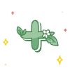 🔠 Эмодзи «green cute doodle» для Telegram