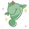 🔠 Эмодзи «green cute doodle» для Telegram