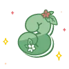 🔠 Эмодзи «green cute doodle» для Telegram