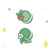 🔠 Эмодзи «green cute doodle» для Telegram