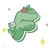🔠 Эмодзи «green cute doodle» для Telegram