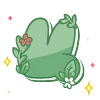 🔠 Эмодзи «green cute doodle» для Telegram